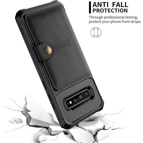 Kisscase Card Bag Luxury Phone Case For Samsung S20 S10 Cover S10 Plus S9 Plus Note9 S10E Case For Samsung S9 S20 Ultra Coque