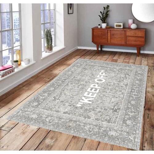KEEP OFF Classic 1 Patterned Carpet , Fan Carpet Non Slip Floor Carpet,Teens Carpet,Area Rug