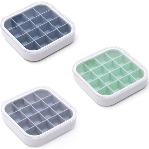 Food-Grade Silicone Ice Cube Tray with Lid Reusable Mold of 16 Cavity Easy Release Flexible Molds Home