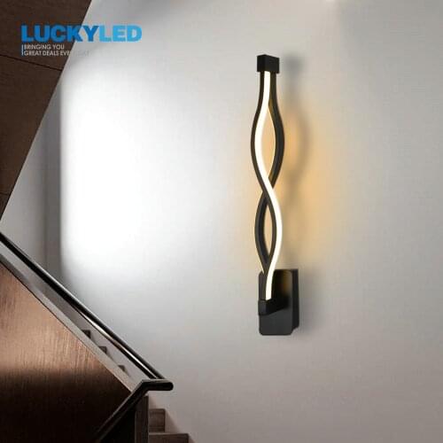 LUCKYLED Led Wall Light AC220V 110V Wall Lamp For Indoor Living Room Bathroom Bedroom Wall Light Fixture 8W /12W Lamps For Wall