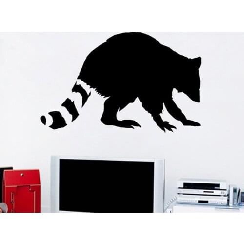 Cute Procyon Wall Sticker Childrens room Art Applique Living room bedroom Home Decoration Vinyl DIY Wallpaper JG3408