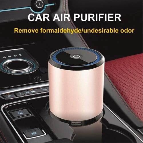 Mini Car Air Purifier Portable Negative Ion Purifiers USB Air Purifier Anion Air Cleaner Freshener for Car Home Office Use