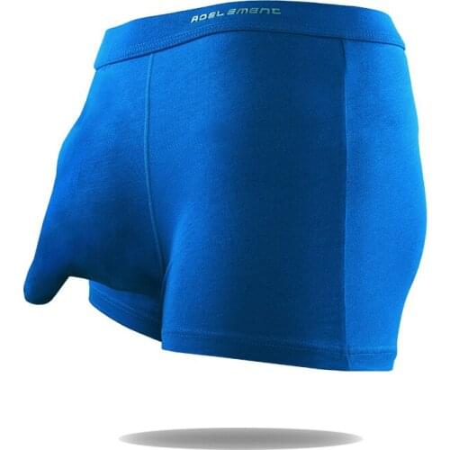 Modal Mens Boxers Sexy Gay Underwear Cueca Panties For Man Solid JJ Capsule Pouch Penis Male Underpants Plus Size Boxershorts