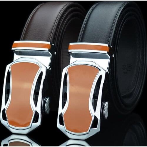 Mens Belts Automatic Buckle Cummerbunds Male High Quality Belt Men Belt Automatic Leather Luxury Black Belt