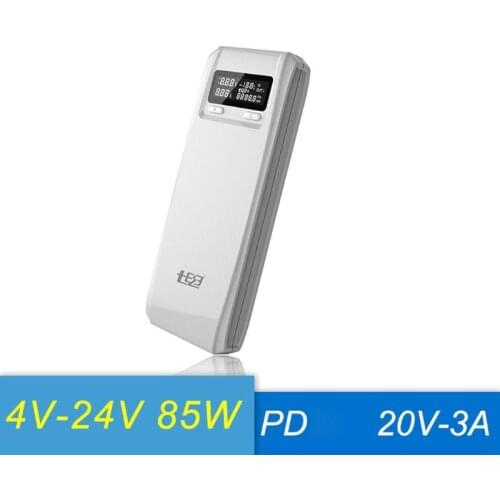 No (No Battery) QD188-PD Dual USB QC 3.0 + Type C PD DC Output 8x 18650 Batteries DIY Power Bank Box Holder Case Fast Charger