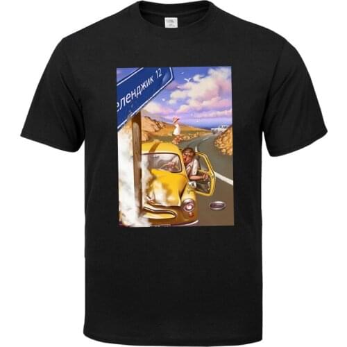 CCCP New Solid color T Shirt Mens Black And White cotton T-shirts Summer Skateboard Tee Boy Skate Tshirt Tops European size