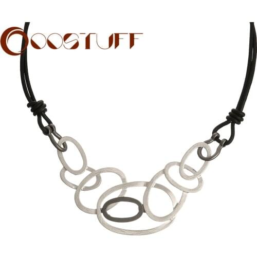 Silver Color Neck Chokers Necklace for Women Decorative Body Jewelry with Geometric Suspension Pendants 2021 Fashion Accessories