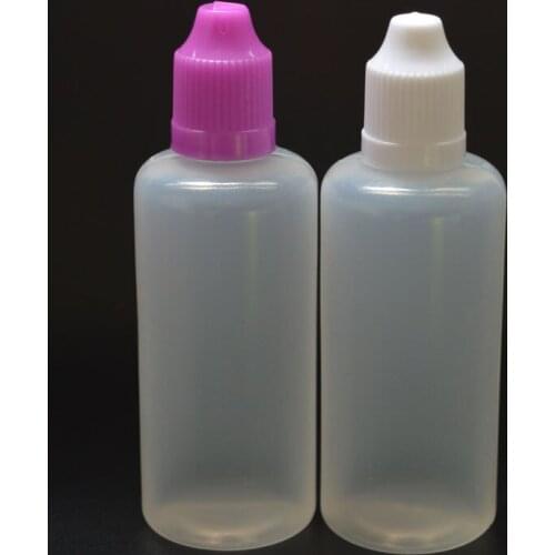 60ml Plastic Dropper Bottle Needle Bottle With Childproof Cap Long Thin Tip for e-liquid Empty Bottle