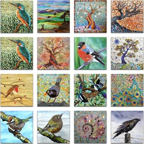 Full Square Diamond painting Flower Tree 5D DIY Diamond embroidery Cross stitch Animal Full Round Diamond mosaic Bird
