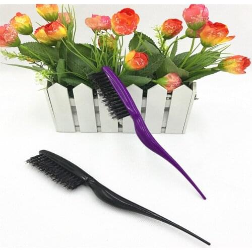 Hot Pro Salon Hair Brushes Comb Slim Line Teasing Combing Brush Styling Tools DIY Kit Professional Plastic Hairdressing Combs