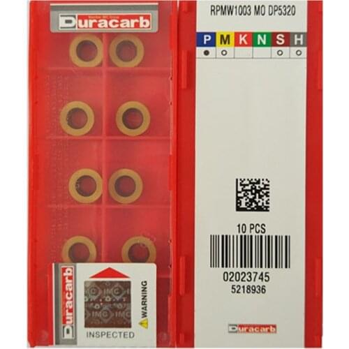 Cutting tool R5 R6 round inserts RPMW1003MO RPMT1204 DP5420 cutter for face end mill cutter head carbide inserts