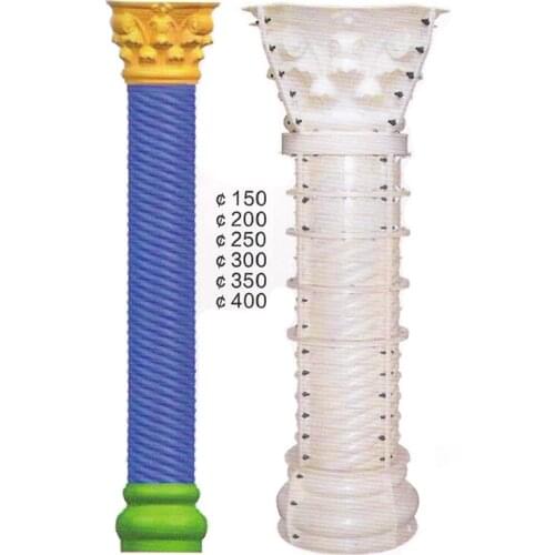 ABS plastic roman concrete column moulds 50xH365cm european pillar mould construction moulds for garden villa home house