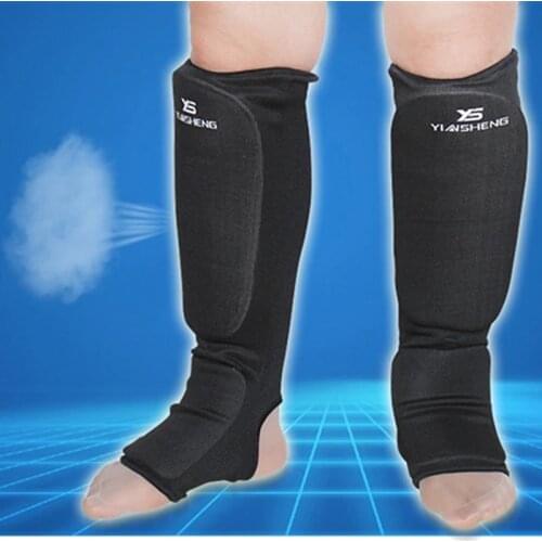 Cotton Boxing shin guards MMA instep protectors foot protection TKD kickboxing pad Muaythai Training Leg support protectors