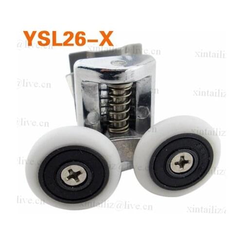[YSL-26]adjustable height stainless steel bathroom pulley shower room shower room glass door wheel