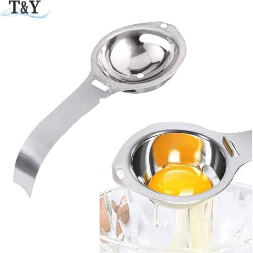 T&Y 1pc Egg Yolk Egg White Separator, Stainless Steel Egg White Yolk Filter, Egg Divider Strainer Screen Filter, Kitchen Gadget
