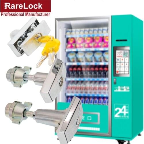 Vending Machine Lock Tubular Key Zinc Alloy for Bussiness Equipment Electrical Cabinet Rarelock g
