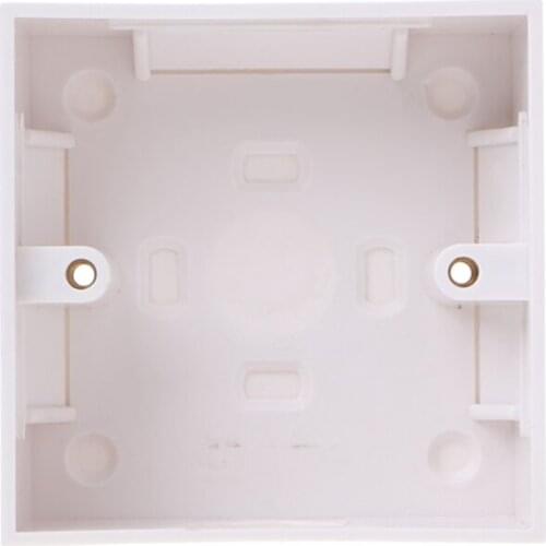 1Pc Waterproof Wall Plate Junction Box Back Plate Box Outer Side Back Box 86 X 86mm