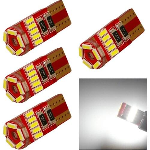 4PCS High Quality 15 SMD T10 W5W LED 4014 Car Side Marker Light Lamp Canbus No Error Free Shipping Interior Bulb New