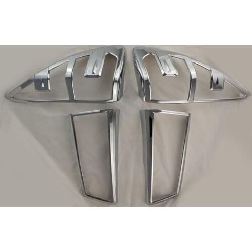 Chrome tail light cover For Toyota innova 2016-2017 ABS light cover auto sticker car styling parts accessories For innova 4pcs