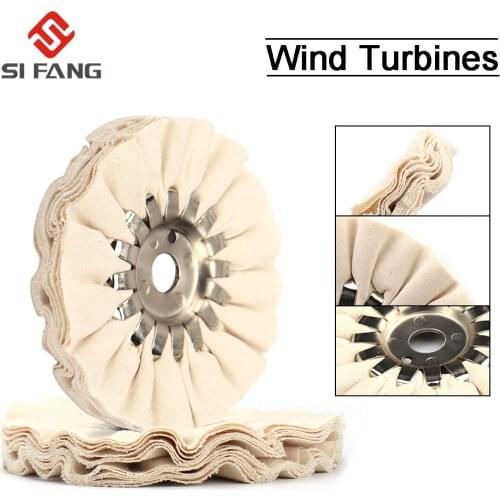 5" Airway Polishing Buffing Grinding Wheels White Cotton 125*16mm Metal Polishing Disc Abrasive Tool for Bench Grinder