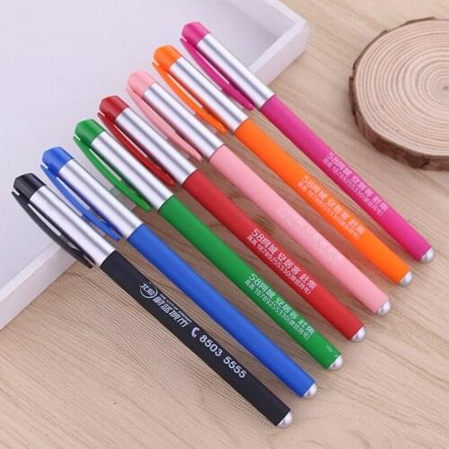 500pcs/set Multicolor Advertising Gel Pens Can Be Customized LOGO Gel Pen Office Promotion Pen Factory Wholesale Promotional Pen