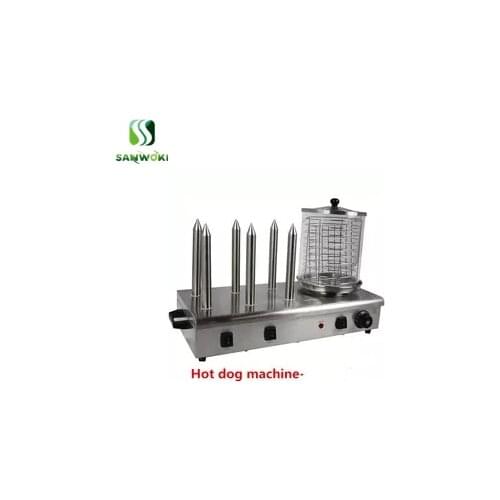 6 bread sticks Hot Dog Bun Warmer bread Steamer French Dog Machine Meat Sausage Warmer hot dog Grill Sausage insulation machine