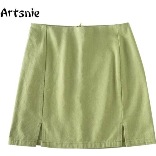 Artsnie Denim Skirts For Women