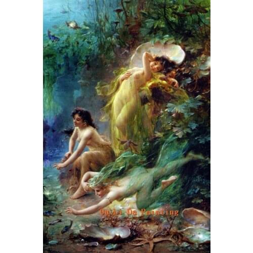 Free shipping classical nude art oil painting on canvas beautiful angel canvas prints home wall art decoration picture