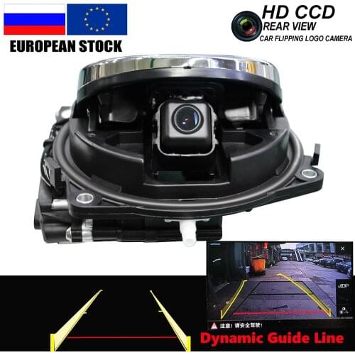 VW Logo Camera Flipping Emblem Camera for VW Golf 5/6 MK6 Golf7 MK7 Passat B6 CC B7 B8 Golf 7 Dynamic Trajectory Backup Camera