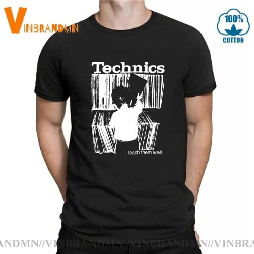 High Quality Printed Technics T Shirt Men Classic Techno O-neck Hipster Plain T-shirt boys Homme Camiseta Books Tees Tops TShirt
