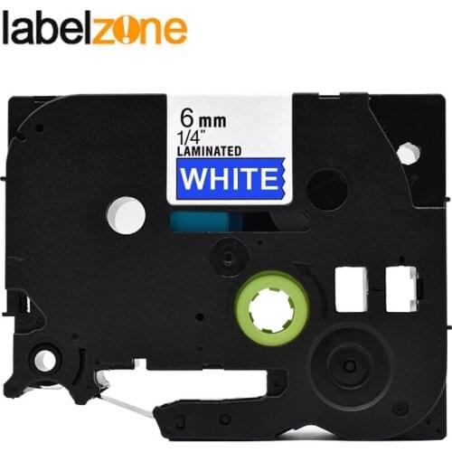 6mm White on blue tze-515 Compatible Brother p-touch printers tze515 tz-515 tz tze 515 label tape ribbon for ptouch label maker
