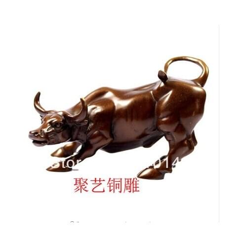 Copper Brass CHINESE crafts decor Asian Escultura de bronze, Gado de cobre artesanato gado gado de Bronze de cobre