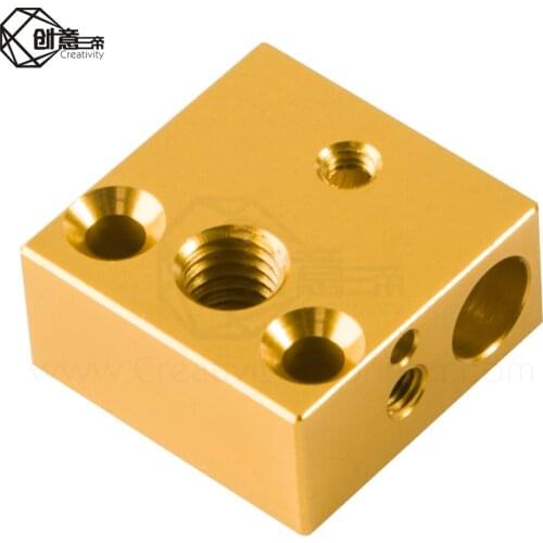 Creativity Aluminium Heater Block For Print Head Hot End Heating Block 20*20*10mm For 3D Printer Part