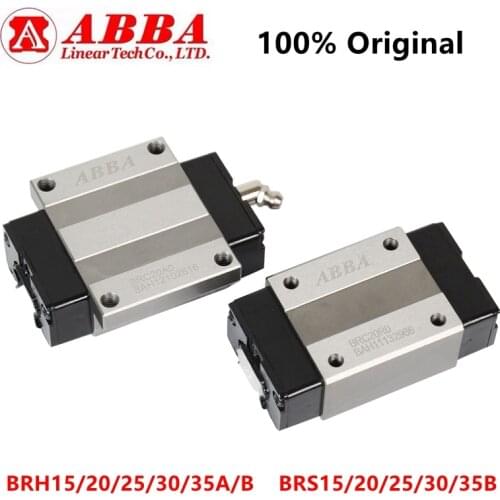 Original Taiwan ABBA linear block carriage BRH/BRS15/20/25/30/35A/B/BL/AL BRC15/20/25/30/35/45AO/UO/RO/LA/LR BRD for CNC router