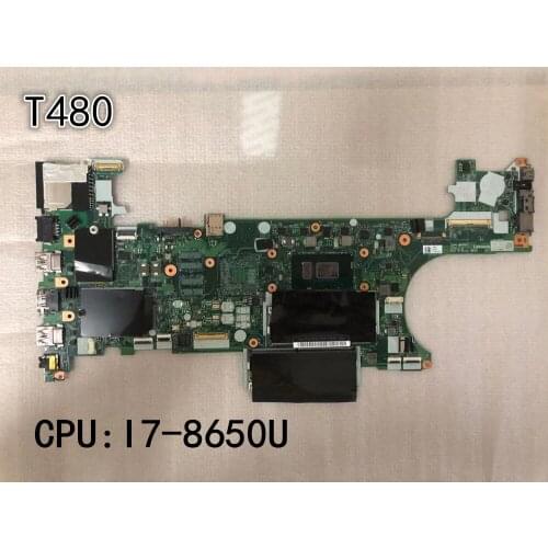 Original laptop Lenovo ThinkPad T480 Motherboard i7-8650U UMA FRU 01YR340 01YU863