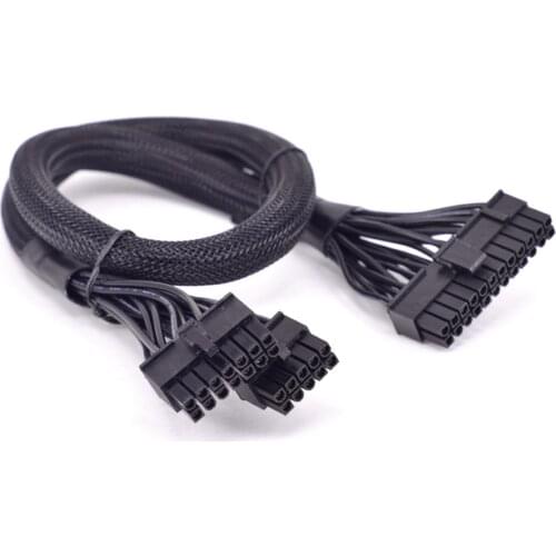 14+10pin to 20+4Pin ATX 24Pin Motherboard Flat Power Supply Cable for Corsair RM1000 RM850 RM750 RM650 RM550 RM450 PSU Modular