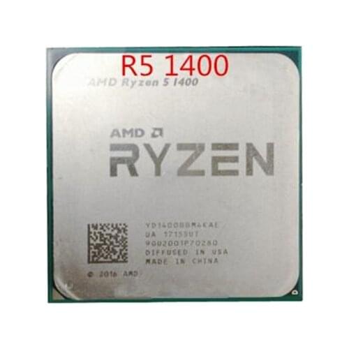 AMD Ryzen 5 1400 R5 1400 3.2 GHz Quad-Core CPU Processor YD1400BBM4KAE Socket AM4