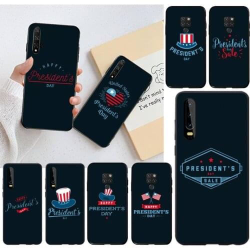 Presidents' Day theme DIY Luxury Phone Case for Huawei P40 P30 P20 lite Pro Mate 20 Pro P Smart 2019 prime