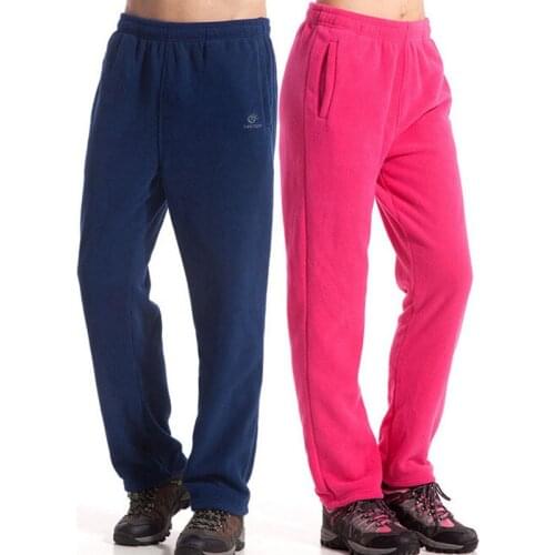 Winter Spring Warm Fleece Pants Men Women Outdoor Hiking Camping Fishing Trousers Sports Ultralight 8 Colors S - XXL Pants RW017