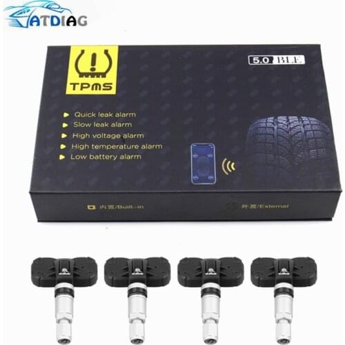 TPMS Tire Pressure Alarm system Sensor For Motorcycle/Car tpms Bluetooth 5.0 TMPS Android/IOS Tyre Pressure Monitoring System