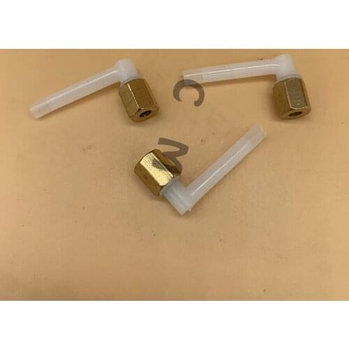 10PCS 7800 L Shape Ink tube Connector with copper screw for Epson 7800 7880 9800 9880 7400 7450 9400 9450 UV Ink pipe Connector