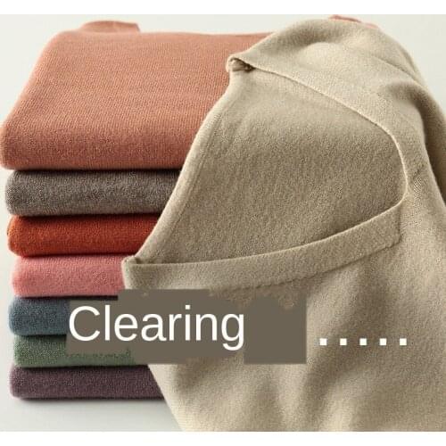 Sweater Womens Early Autumn Avocado Green Loose Pullover Heart V-neck Sweater Womens Thin Autumn and Winter Bottoming Sweater