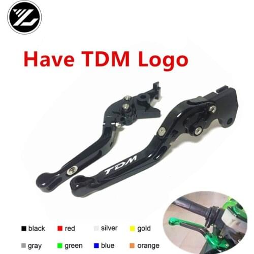 TDM LOGO FOR YAMAHA TDM850 1996-2001 TDM900 2004-2015 Motorbike Adjustable Folding Extendable Moto Clutch Brake Levers