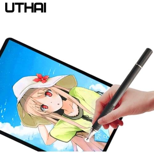 UTHAI DA05 Capacitance Pen Disc Conductive Cloth Two in One Handwriting Capacitance Pen Disc Pen.for ipad Capacitor Pen