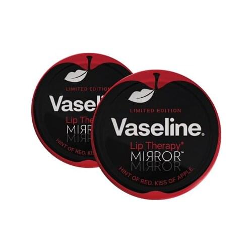 Vaseline Lip Balm Tin Mirror 20G moisturizing sexy lip groomed woman shiny beautiful view health anti aging vivid wet look