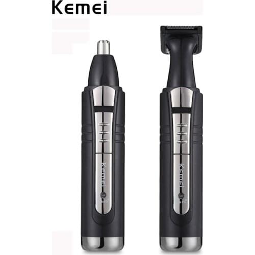 Kemei 2 in 1 man grooming kit rechargeable personal beard trimmer nose&ear trimmer electric Mustache Trimmer Men trimmer set