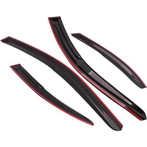 4x Window Vent Visor For Mitsubishi Lancer Sedan 2008-2017 Rain Sun Deflector
