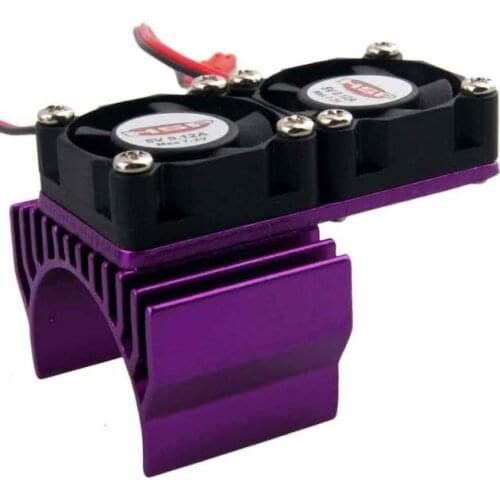 5 color RC HSP Alum Heat Sink DC5V Dual Fan Cooling For Models 540 Motor (3650)