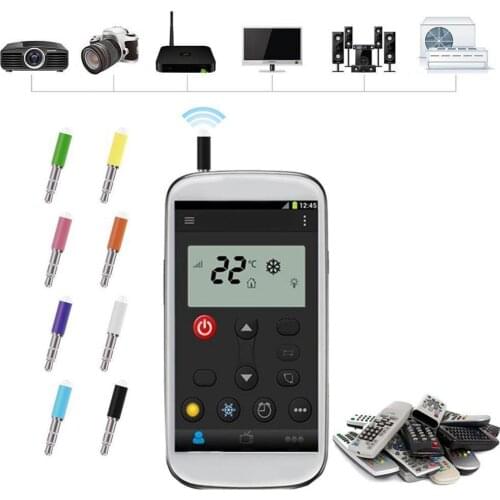 50% Wholesales 3.5mm IR Infrared Remote Control TV DVD Mini Dust Plug for Android Phone