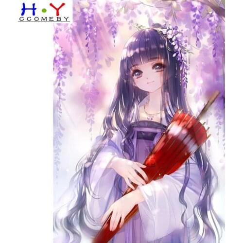 5D diy Diamond Painting cartoon Japan Anime Cardinal Sakura Beautiful girl Diamond Embroidery Cross Stitch Mosaic decoration gif